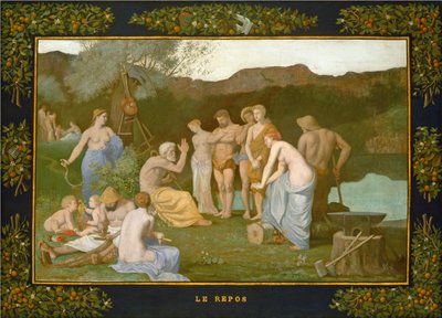 Rest by Pierre Puvis de Chavannes